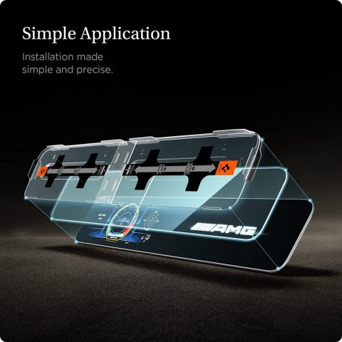 Spigen szkło hartowane "EZ FIT" SET MERCEDES E-CLASS 2020 / 2021