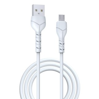 Devia kabel Kintone EC144 USB - MicroUSB 1,0 m 2,1A biały
