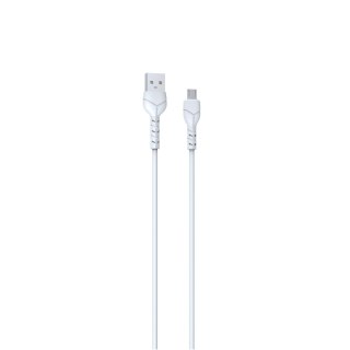 Devia kabel Kintone EC144 USB - MicroUSB 1,0 m 2,1A biały