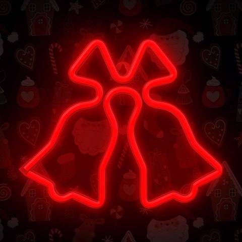Neon LED CHRISTMAS DZWONKI czerwone FLNE17 Forever Light
