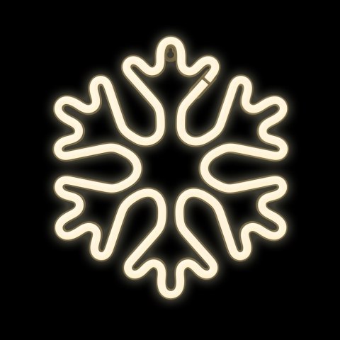 Neon LED CHRISTMAS PŁATEK ŚNIEGU biały FLNE20 Forever Light