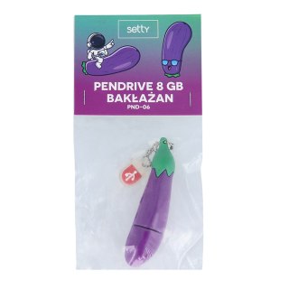 Setty Pendrive 8GB Bakłażan PND-06