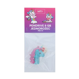 Setty Pendrive 8GB Jednorożec PND-01