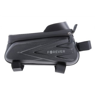 Wodoodporna torba rowerowa ze wzmocnionymi bokami oraz uchwytem na telefon Forever Outdoor czarna