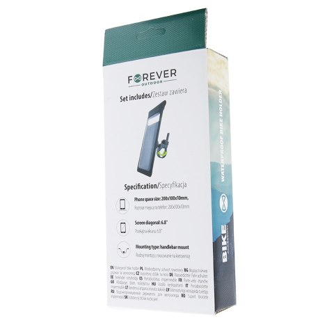 Wodoodporny uchwyt rowerowy BH-130 Forever Outdoor czarny