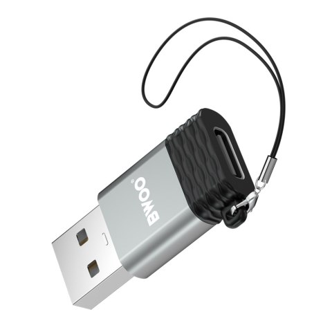 BWOO adapter USB-C - USB szary OTG BZ-38