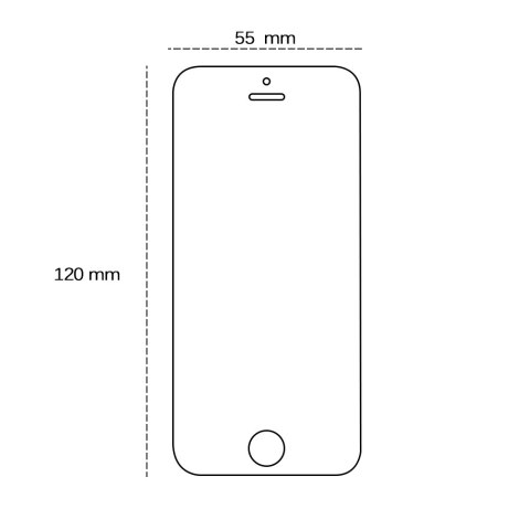 Szkło hartowane 2,5D do iPhone 5 / 5S / 5C / SE
