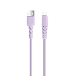 Setty kabel USB - Lightning 1,5 m 2,1A KSA-L-1.529 liliowy