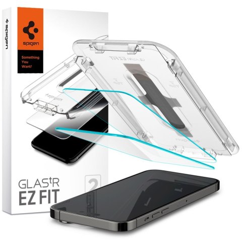 Spigen szkło hartowane GLAS.TR "EZ FIT" 2-Pack do iPhone 14 Pro 6,1" clear