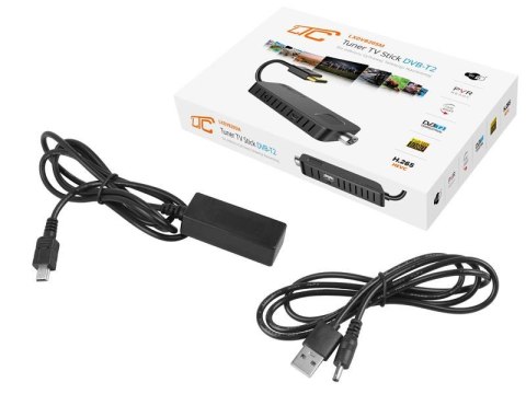 Tuner DVB-T-2 LTC TV naziemnej HD205M z pilotem programowalnym H.265, MIN
