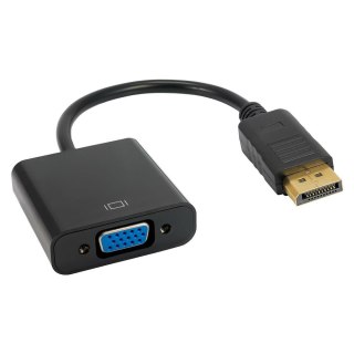 Akyga konwerter adapter z kablem AK-AD-36 DisplayPort (m) / VGA (f) 15cm