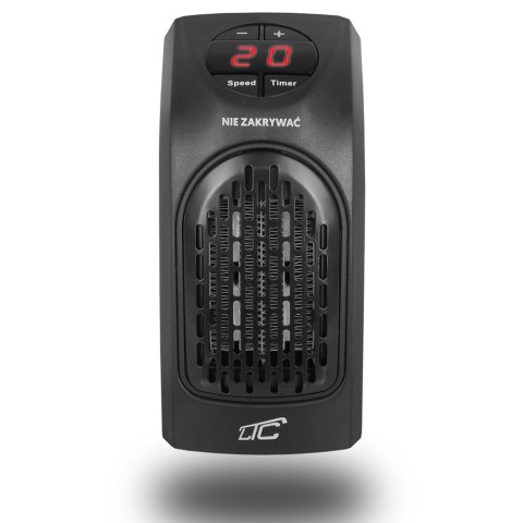 Grzejnik czarny 400W/230V- termowentylator LTC z grzałką ceramiczną