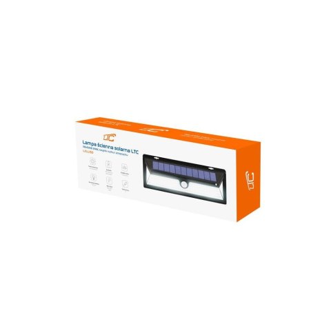 Lampa ścienna solarna 118 LED SMD 1000lm PIR IP65 1800mAh