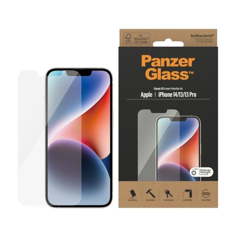 PanzerGlass szkło antybakteryjne Classic Fit do iPhone 13 / 13 Pro / 14 6,1" TTT