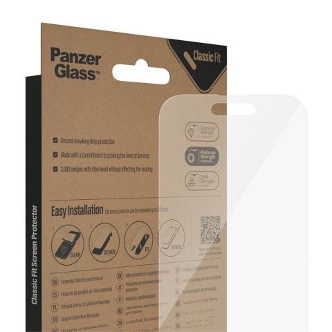 PanzerGlass szkło antybakteryjne Classic Fit do iPhone 14 Pro 6,1" TTT