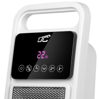 Termowentylator regulowany z grzałką ceramiczną biały 1400/2000W z pilotem