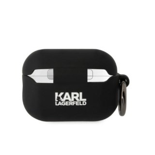 Karl Lagerfeld etui do Airpods Pro 2 KLAP2RUNIKK czarne 3D Silicone NFT Karl