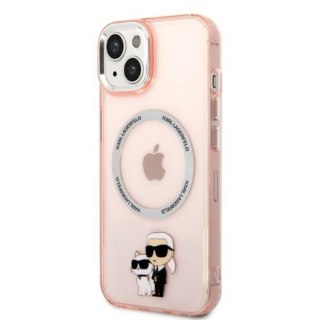 Karl Lagerfeld nakładka do iPhone 14 6,1" KLHMP14SHNKCIP różowa hardcase Magsafe IML NFT K&C