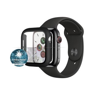 PanzerGlass Full Body szkło hartowane + etui do Apple Watch 4 / 5 / 6 / SE (40mm) czarna ramka TTT