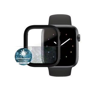 PanzerGlass Full Body szkło hartowane + etui do Apple Watch 4 / 5 / 6 / SE (44mm) czarna ramka TTT