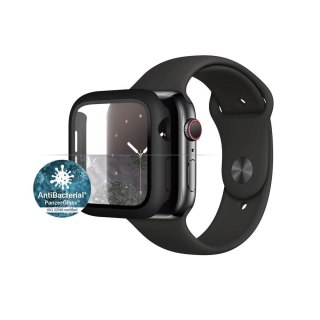 PanzerGlass Full Body szkło hartowane + etui do Apple Watch 4 / 5 / 6 / SE (44mm) czarna ramka TTT