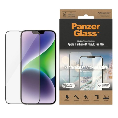 PanzerGlass szkło hartowane Ultra-Wide Fit Anti-Reflective z aplikatorem do iPhone 14 Plus / 13 Pro Max 6,7" TTT