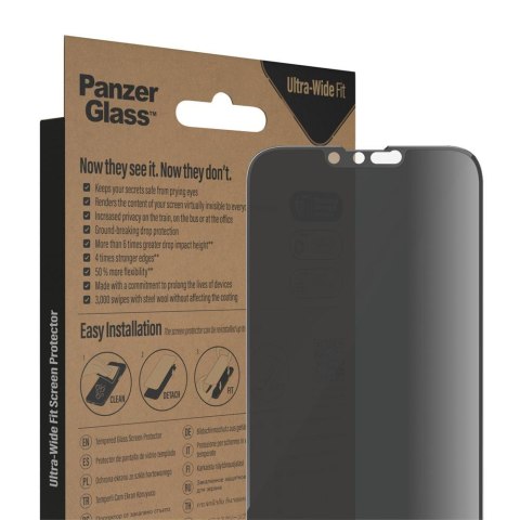 PanzerGlass szkło hartowane Ultra-Wide Fit Privacy do iPhone 14 Plus / 13 Pro Max 6,7" TTT