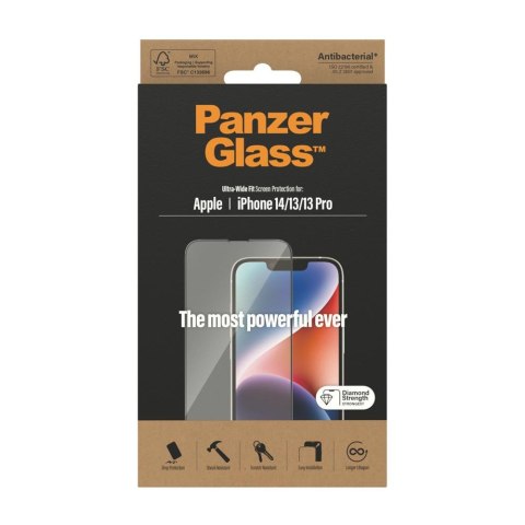 PanzerGlass szkło hartowane Ultra-Wide Fit do iPhone 13 / 13 Pro / 14 6,1" TTT