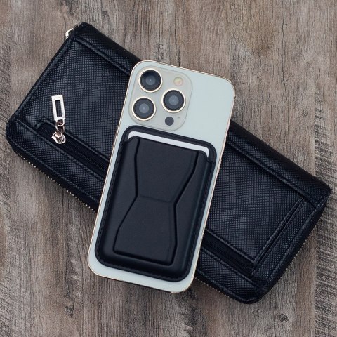 Etui na kartę z podstawką czarne