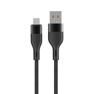 Maxlife kabel MXUC-07 USB - microUSB 1,0 m 2,4A czarny nylonowy