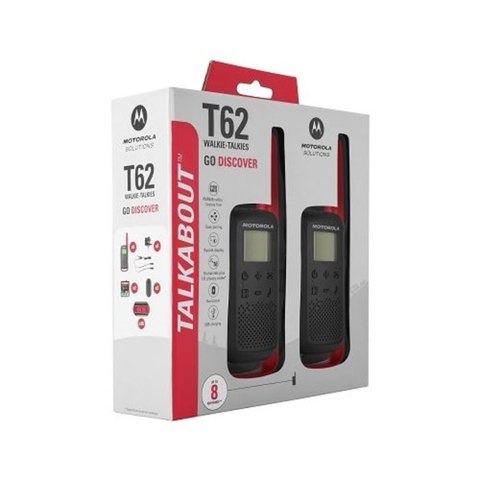 Motorola Talkabout T62 dwupak + ładowarka czerwony