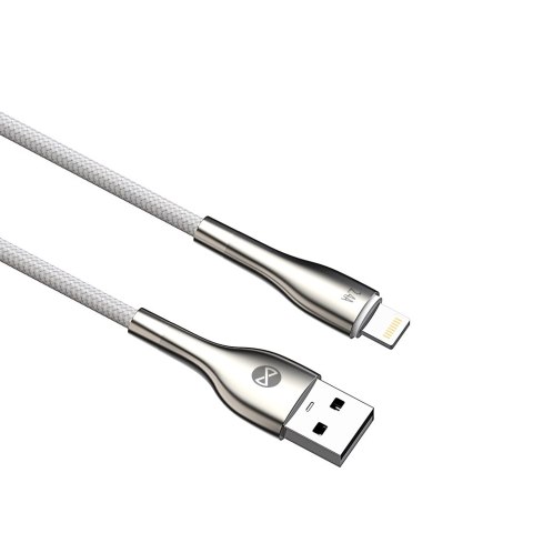 Forever kabel Sleek USB - Lightning 1,0 m 2,4A biały