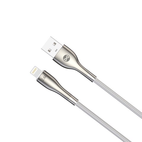 Forever kabel Sleek USB - Lightning 1,0 m 2,4A biały