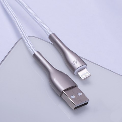 Forever kabel Sleek USB - Lightning 1,0 m 2,4A biały
