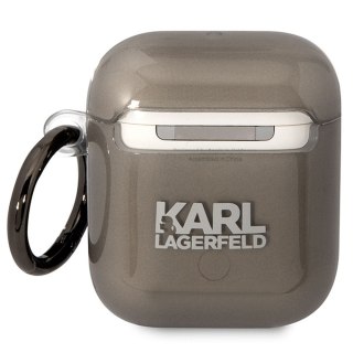 Karl Lagerfeld etui do Airpods 1 / 2 KLA2HNIKTCK czarne Karl`s Head