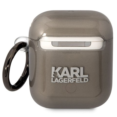 Karl Lagerfeld etui do Airpods 1 / 2 KLA2HNIKTCK czarne Karl`s Head