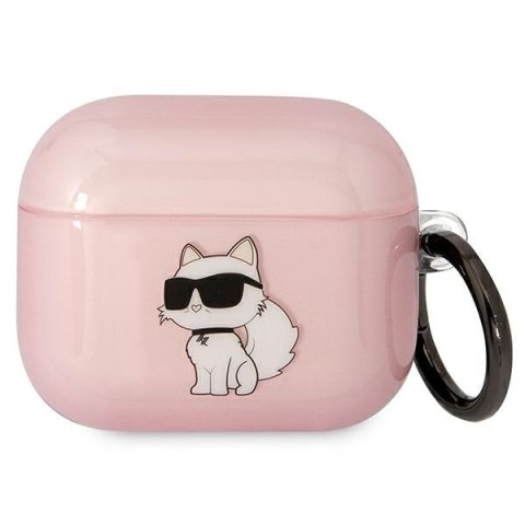 Karl Lagerfeld etui do Airpods 3 KLA3HNCHTCP różowe Ikonik Choupette