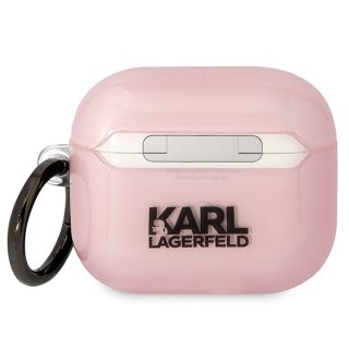 Karl Lagerfeld etui do Airpods 3 KLA3HNCHTCP różowe Ikonik Choupette