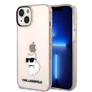 Karl Lagerfeld nakładka do iPhone 14 6,1" KLHCP14SHNCHTCP różowa hardcase Ikonik Choupette