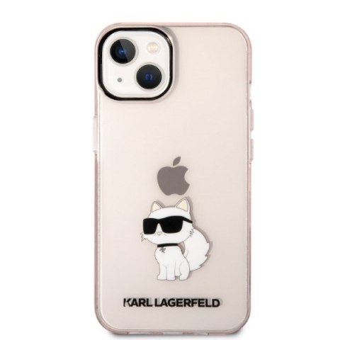 Karl Lagerfeld nakładka do iPhone 14 6,1" KLHCP14SHNCHTCP różowa hardcase Ikonik Choupette