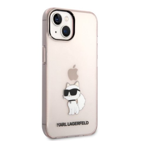 Karl Lagerfeld nakładka do iPhone 14 6,1" KLHCP14SHNCHTCP różowa hardcase Ikonik Choupette
