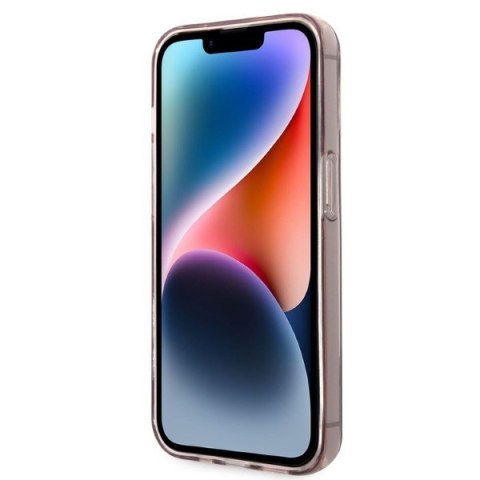 Karl Lagerfeld nakładka do iPhone 14 Pro 6,1" KLHCP14LG2CPS różowa hardcase Ikonik Choupette