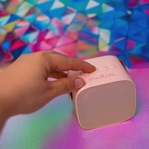 Maxlife zestaw karaoke Bluetooth MXKS-100 różowy