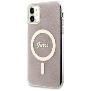 Guess nakładka do iPhone 11 GUHMN61H4STP różowa hardcase Magsafe IML 4G