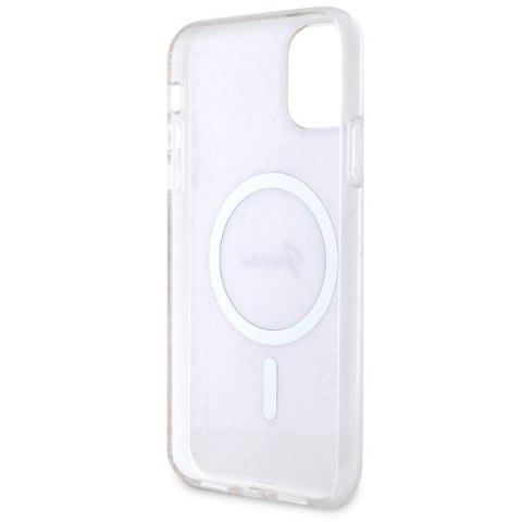 Guess nakładka do iPhone 11 GUHMN61H4STP różowa hardcase Magsafe IML 4G