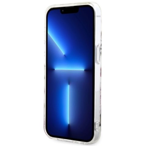 Guess nakładka do iPhone 14 6,1" GUHMP14SHCFWST transparentna hardcase Magsafe IML Flower