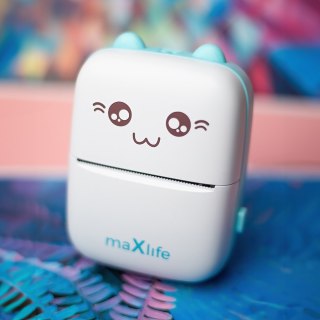 Maxlife drukarka termiczna BT MXTP-100 niebieska