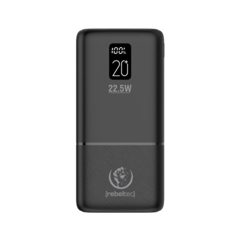 Rebeltec power bank P20 LCDPD 22,5W 20000mAh czarny