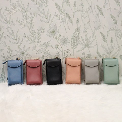 Torebka na telefon jasnoniebieska