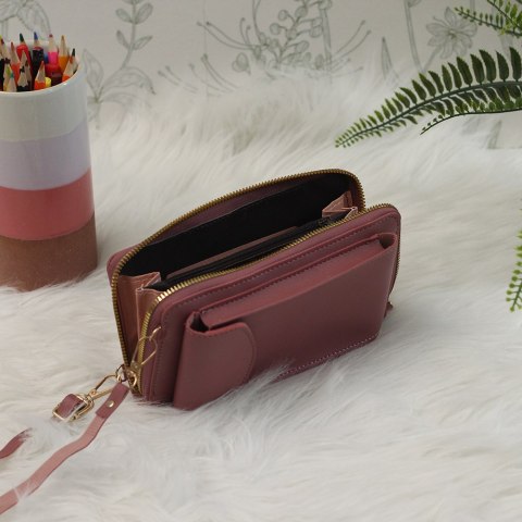 Torebka na telefon różowa